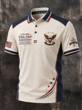 Men'S Retro Cross 250Th Anniversary Edition Short Sleeve Polo Shirt