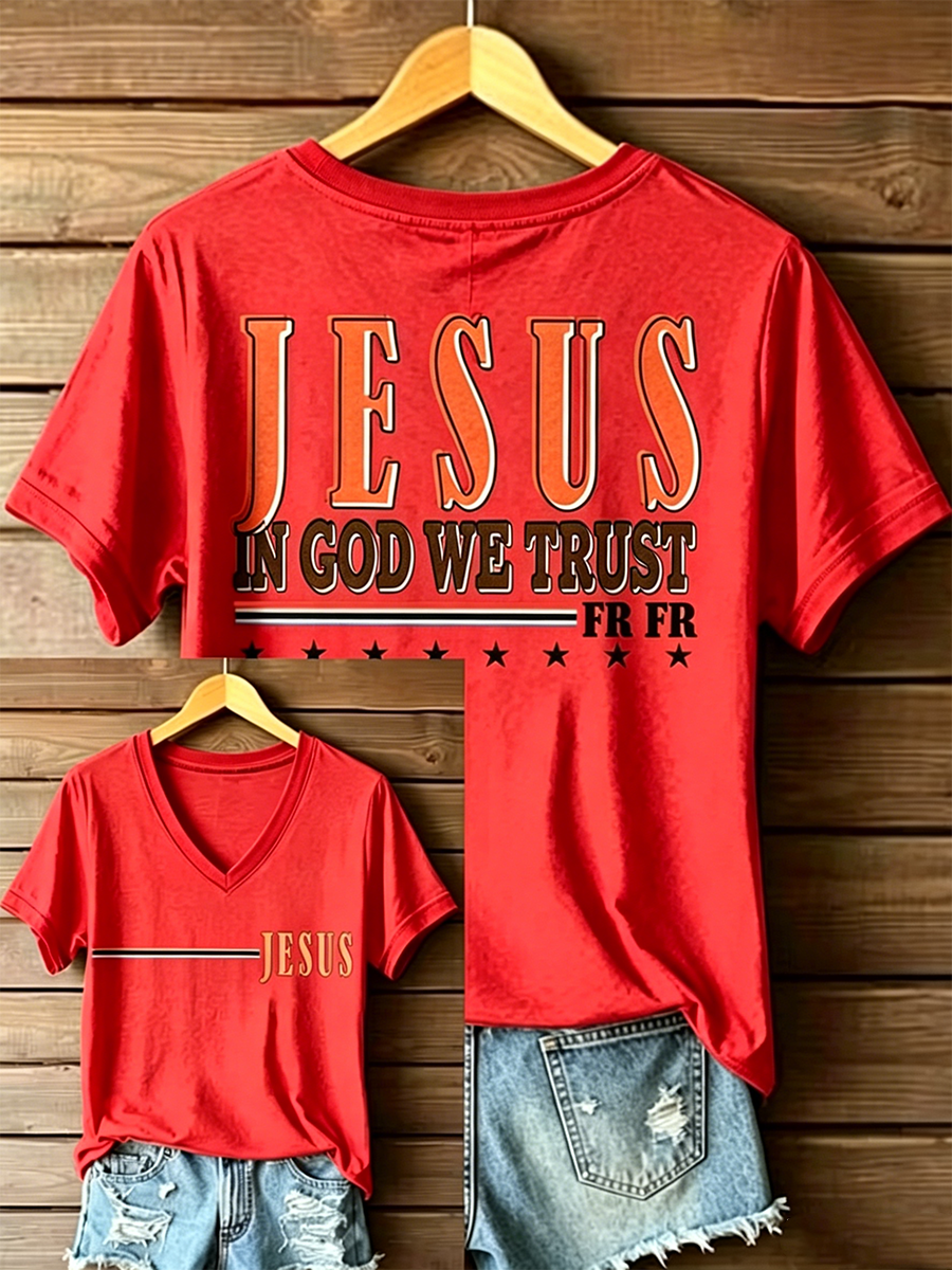 Women's faith printed T-shirt
