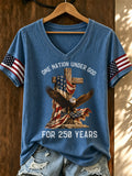 Women's Faith&Freedom Independence Day T-shirt