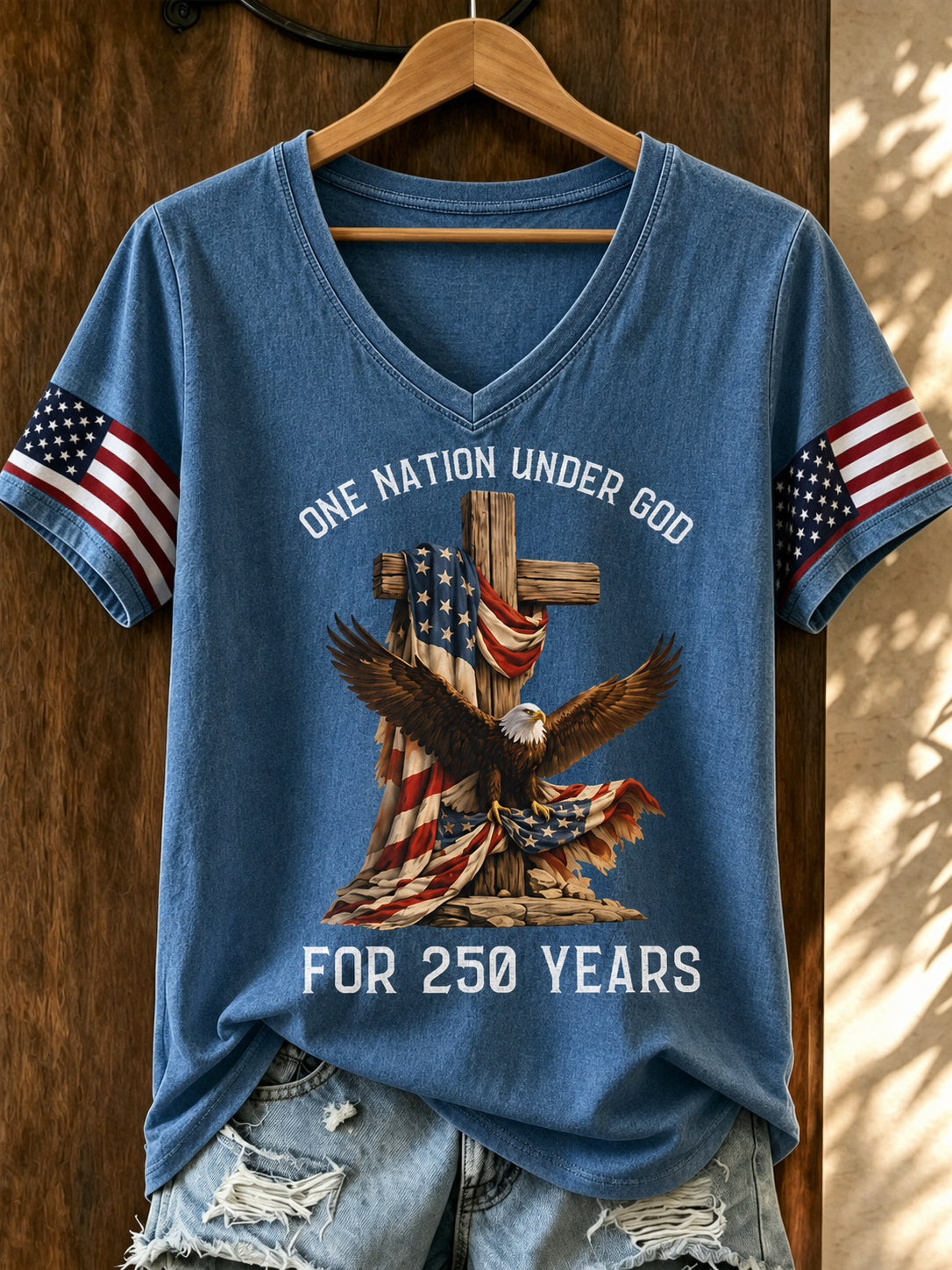 Women's Faith&Freedom Independence Day T-shirt