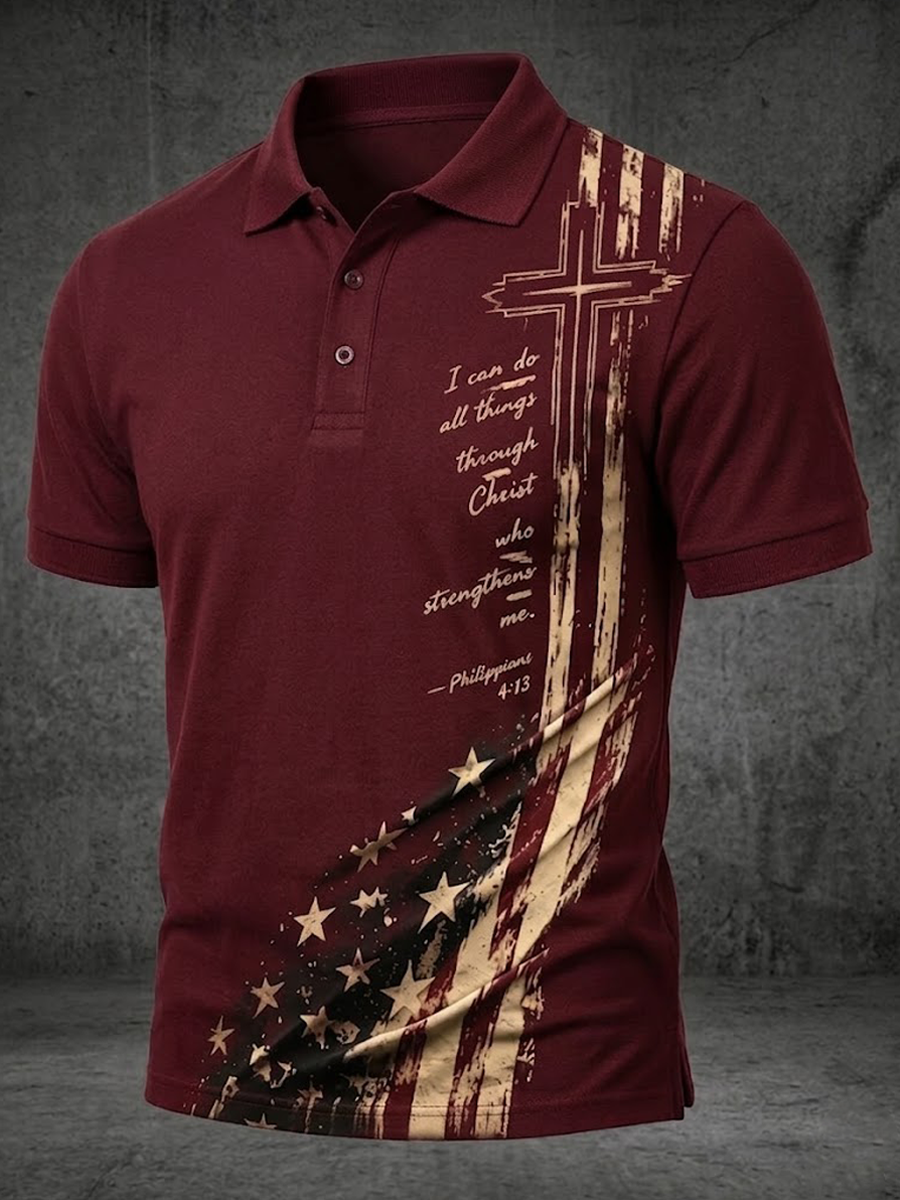 Men'S 250Th Anniversary Casual Polo Shirt