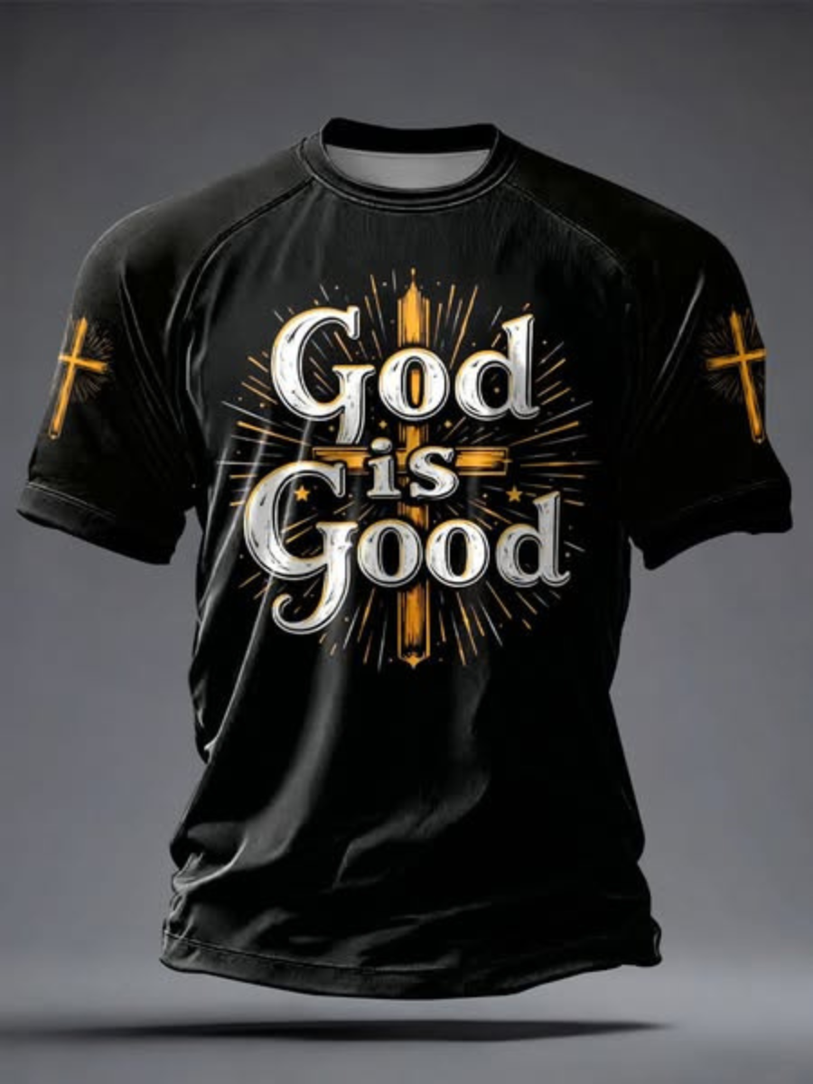 Men's Faith Art Print Casual T-Shirt