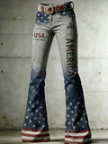 Women's 250th Anniversary Printed Casual Jeans