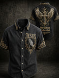 JESUS Faith Art Men's Short-Sleeve Shirt