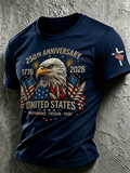 Men'S USA 250Th Anniversary Printed T-Shirt