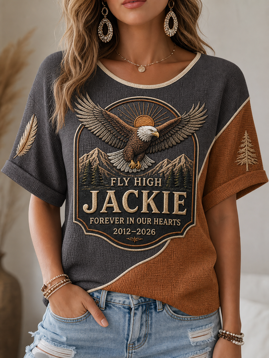 Deepest Condolences To Jackie, May You Rest In Peace. Printed T-Shirt