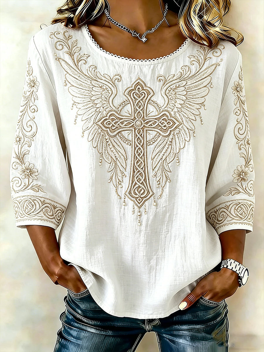 Women's Celtic Cross Top