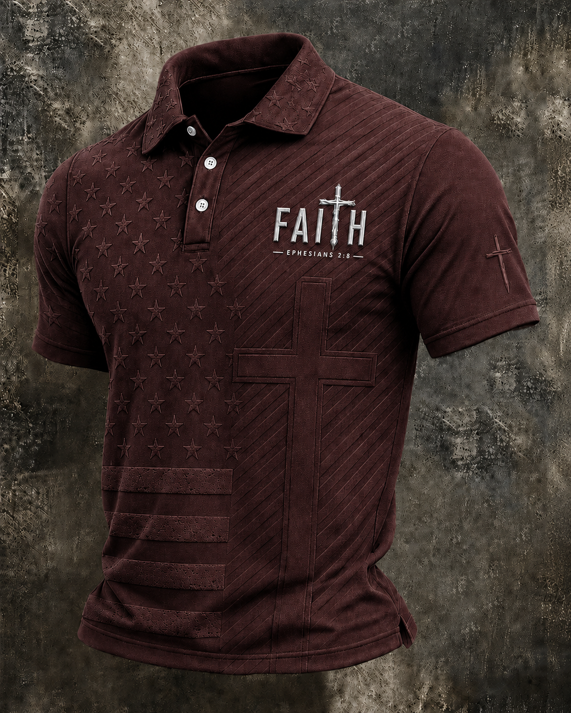 Men'S Faith 250Th Anniversary Printed Polo Shirt In The United States