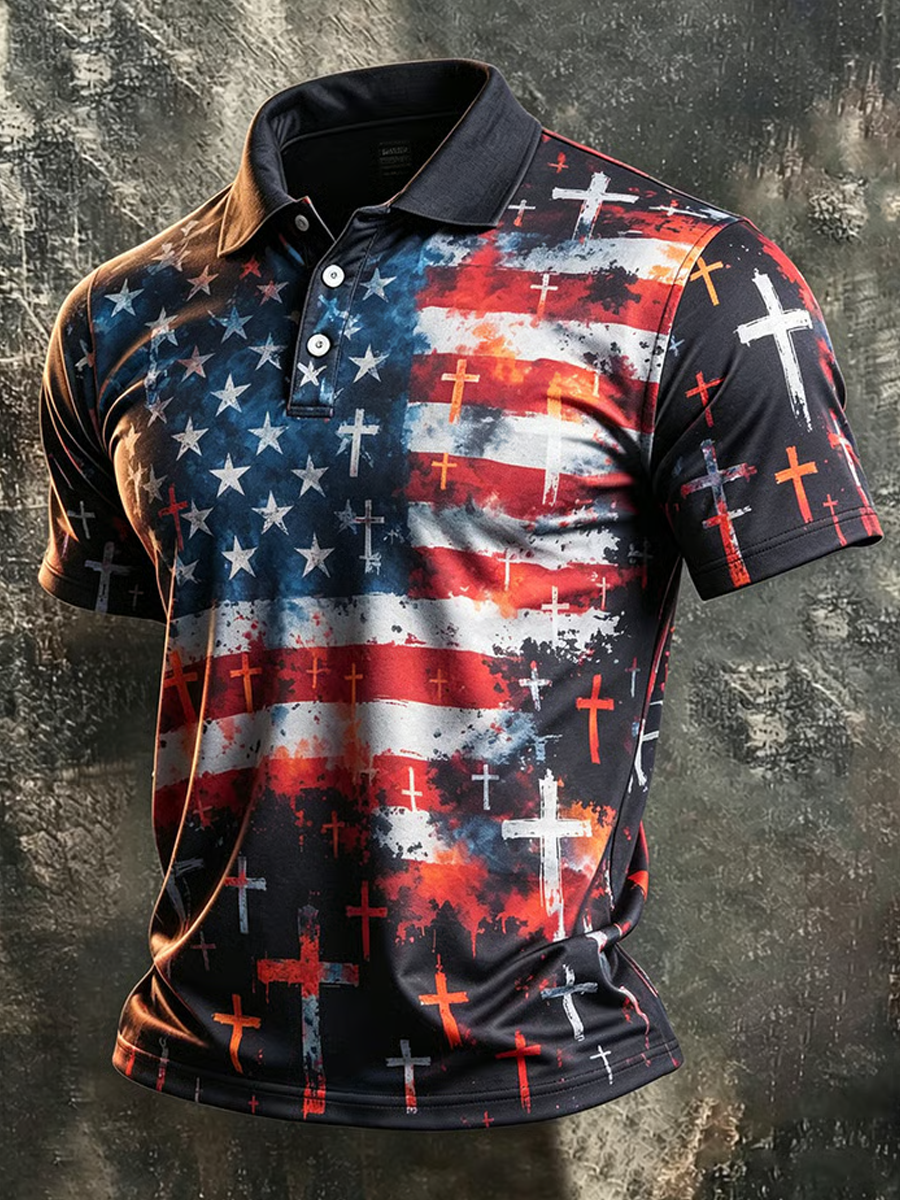 Men's America Anniversary Short-Sleeve Polo Shirt