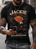 Men'S Jackie Fly Free Vintage Eagle Distressed T‑Shirt