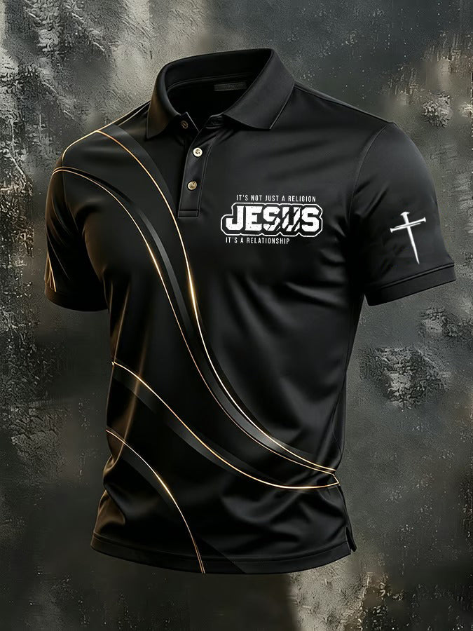 Men's Faith Casual Short-Sleeve Polo Shirt