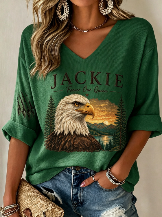 Women's Jackie Forever Our Queen Print T-Shirt