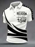Men'S Faith Print Short-Sleeve Polo Shirt