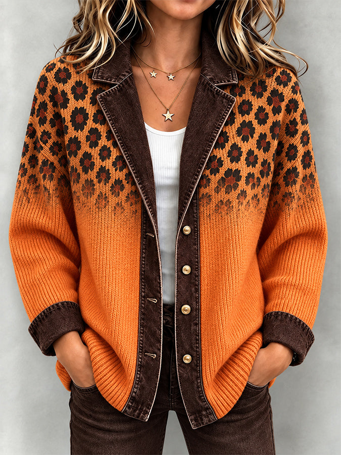 Women'S Retro Leopard Print Jacket