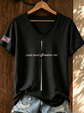 Women'S IN GOD WETRUST Printed Casual T-Shirt