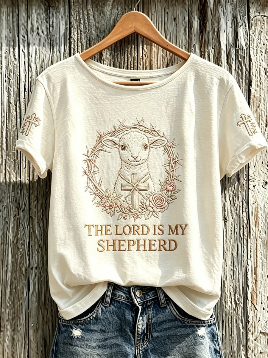 Women's Faith Pattern Printed T-shirt