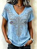 Women'S Faith Printed Casual T-Shirt