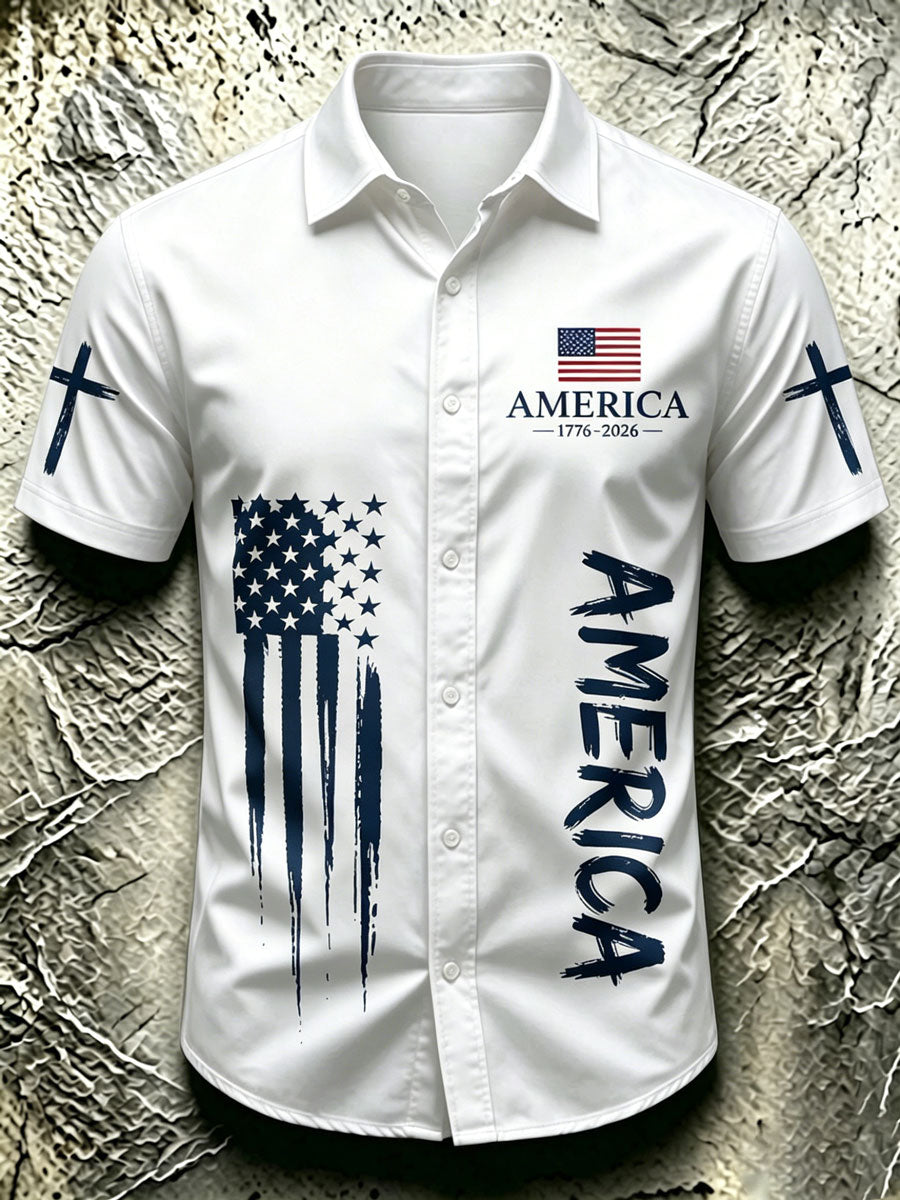 American Independence Day Men's Casual Shirt