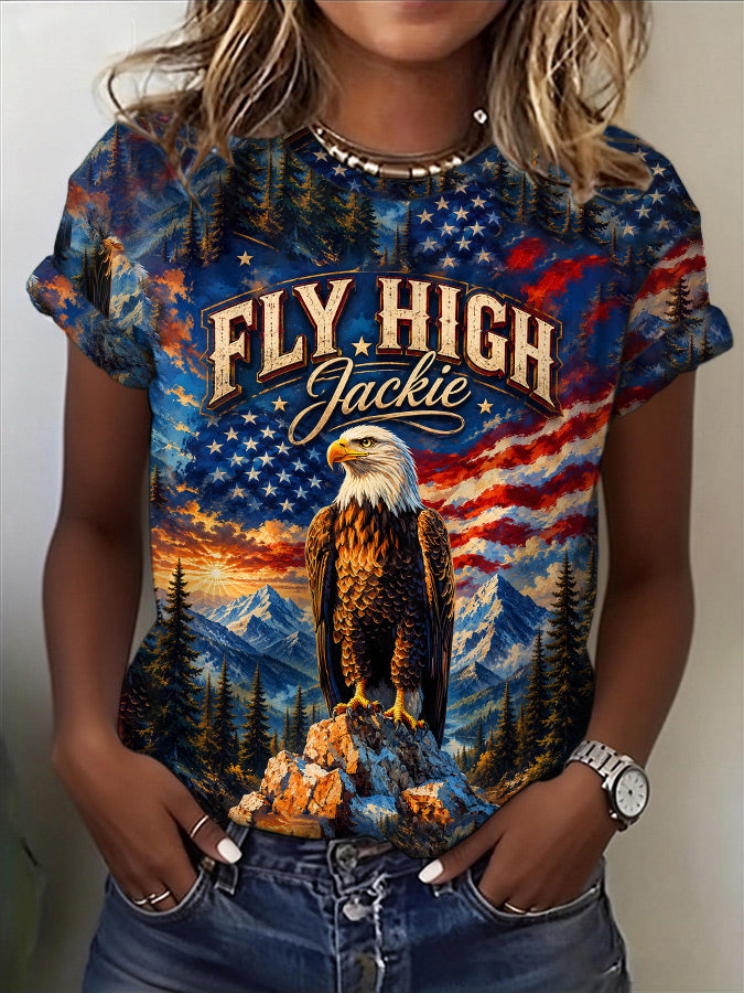 Women's Jackie Forever Our Queen Print T-Shirt