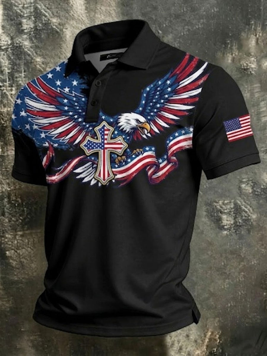 Men'S 250Th Anniversary Of The USA Creative Print Short-Sleeve Polo Shirt