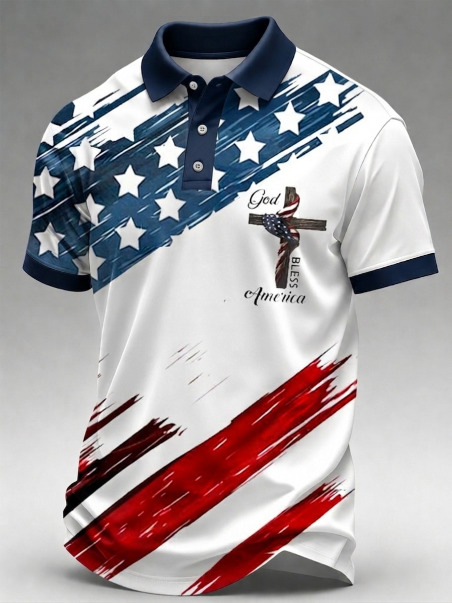 Men's 250Th Anniversary Faith Retro Polo Shirt