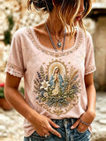 Women's Assumption of Mary Print T-shirt