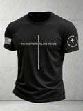 The Way The Truth And The Life Print Men's T-Shirt