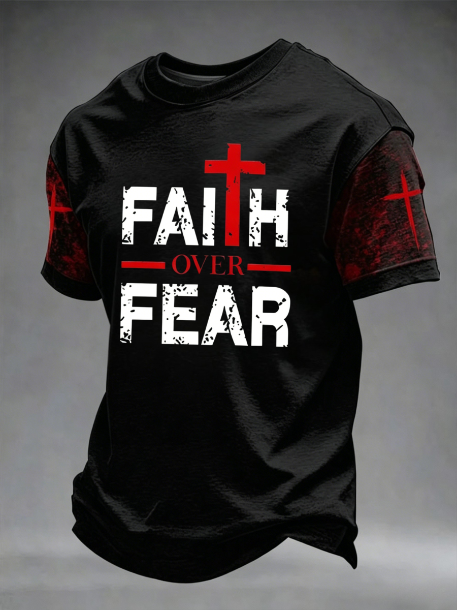 Men's Faith Print Short Sleeve T-Shirt