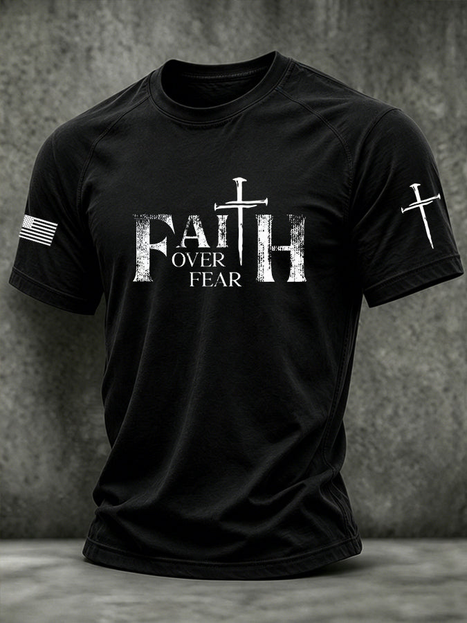 Men's 250th Anniversary Religious Belief Short Sleeve Patriotic T-shirt
