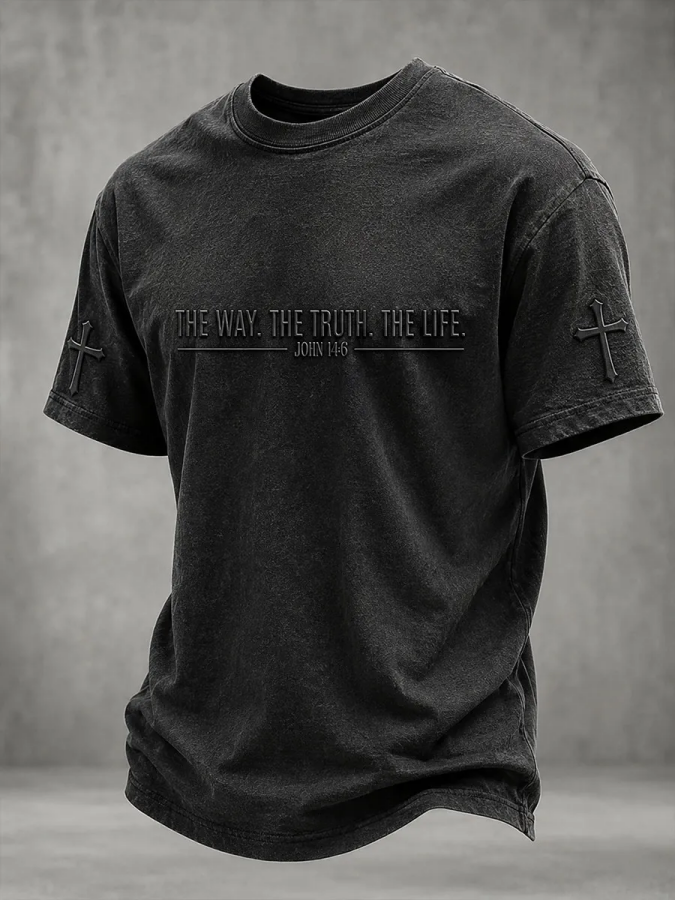Men'S The Way The Truth And The Life Short Sleeves T-Shirt