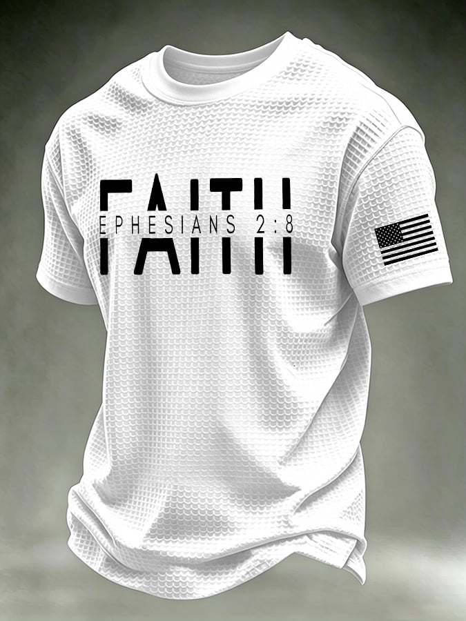 Men's “Faith” waffle knit T-shirts
