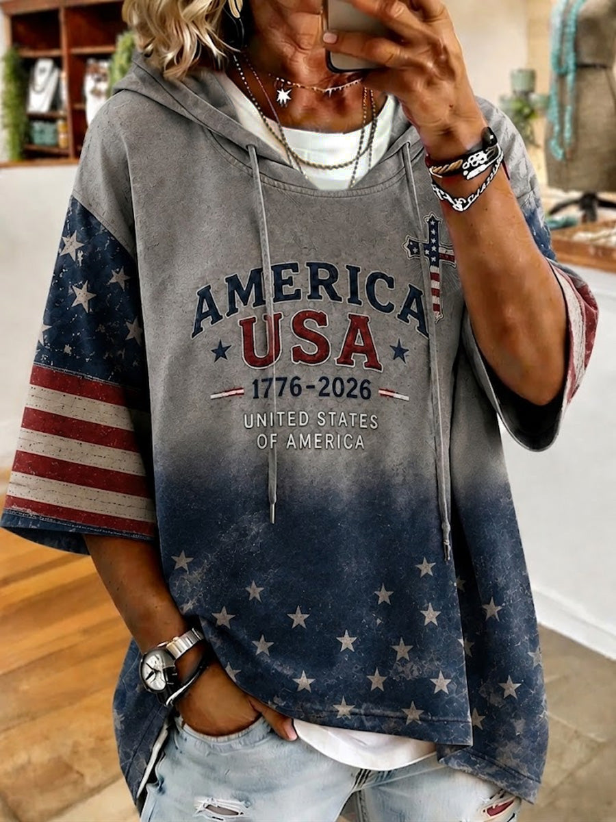 Women's USA 250 Printed Top