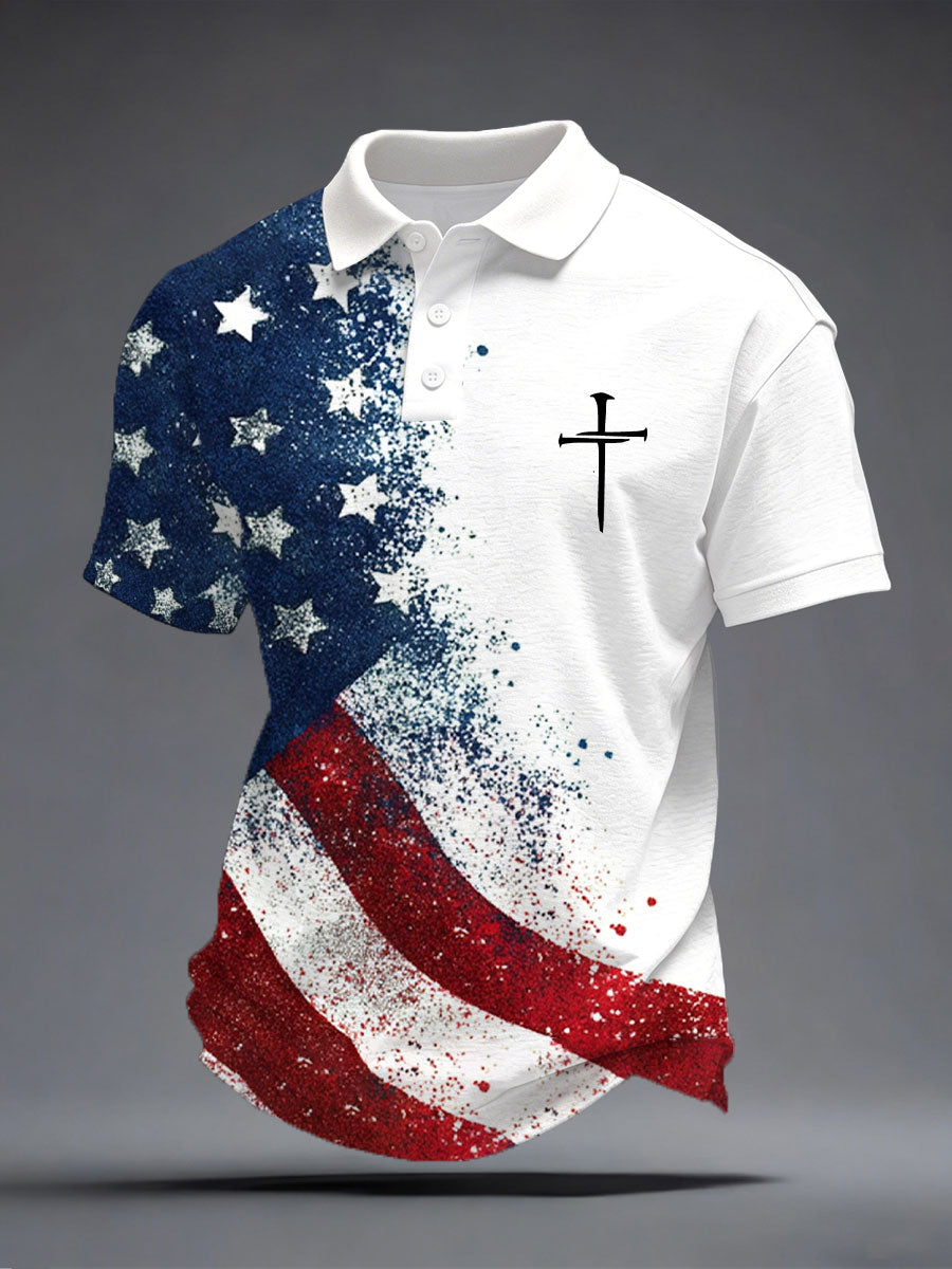 Men's American cross Polo Shirt