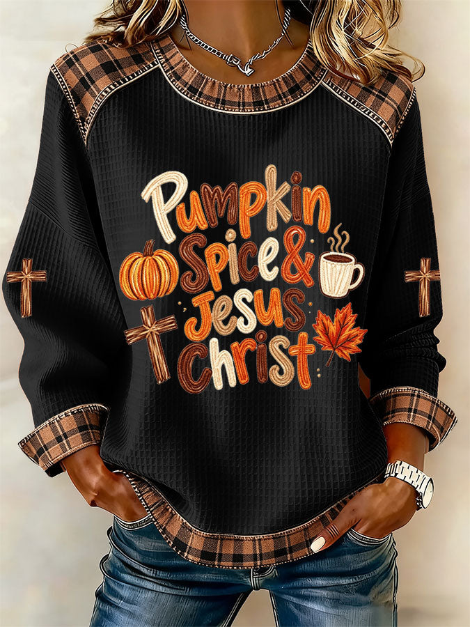 Women'S Fall Printed Casual Long Sleeved Shirt