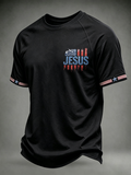 Men's Casual Minimalist American Jesus T-Shirt