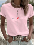 Women'S Faith Printed Casual T-Shirt