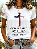 Women'S God Blessed America 250th Anniversary Shirt