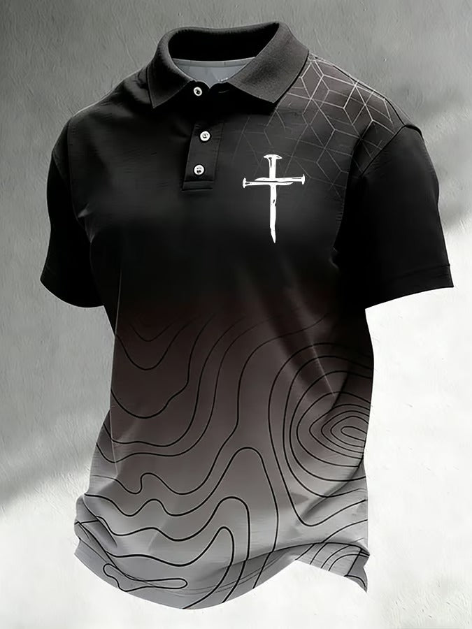 Men's Faith Casual Short-Sleeve Polo Shirt