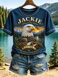 Women'S Jackie Memorial Forever In Our Hearts Print Casual T-Shirt