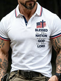 Men's 250th Anniversary Print Short-sleeve Polo Shirt