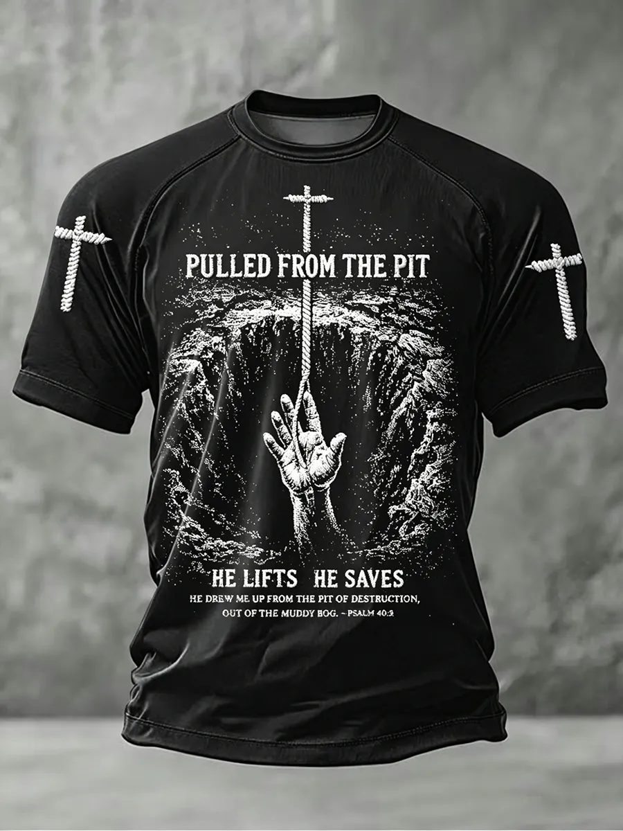 Men'S Christian Luke 23:34 Short Sleeves T-Shirt