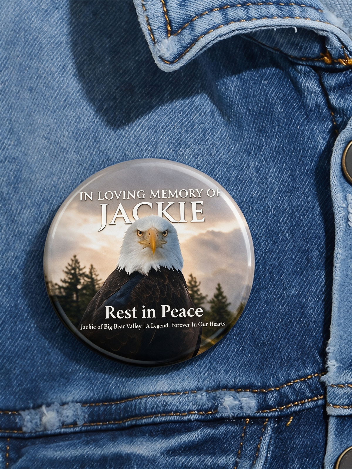 Jackie Eagle Commemorative Brooch