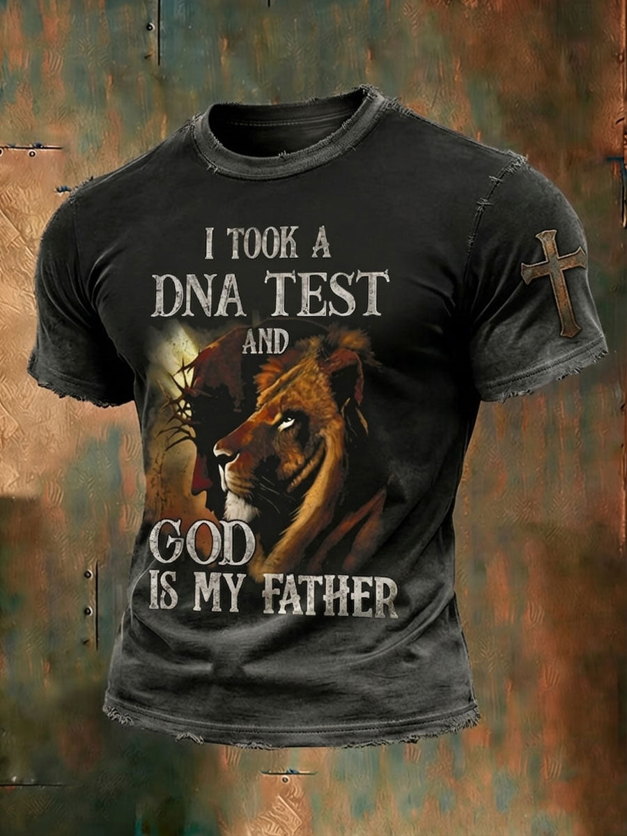 Men'S Faith I TOOK A DNA TEST. GOD IS MY FATHER Print Casual Top