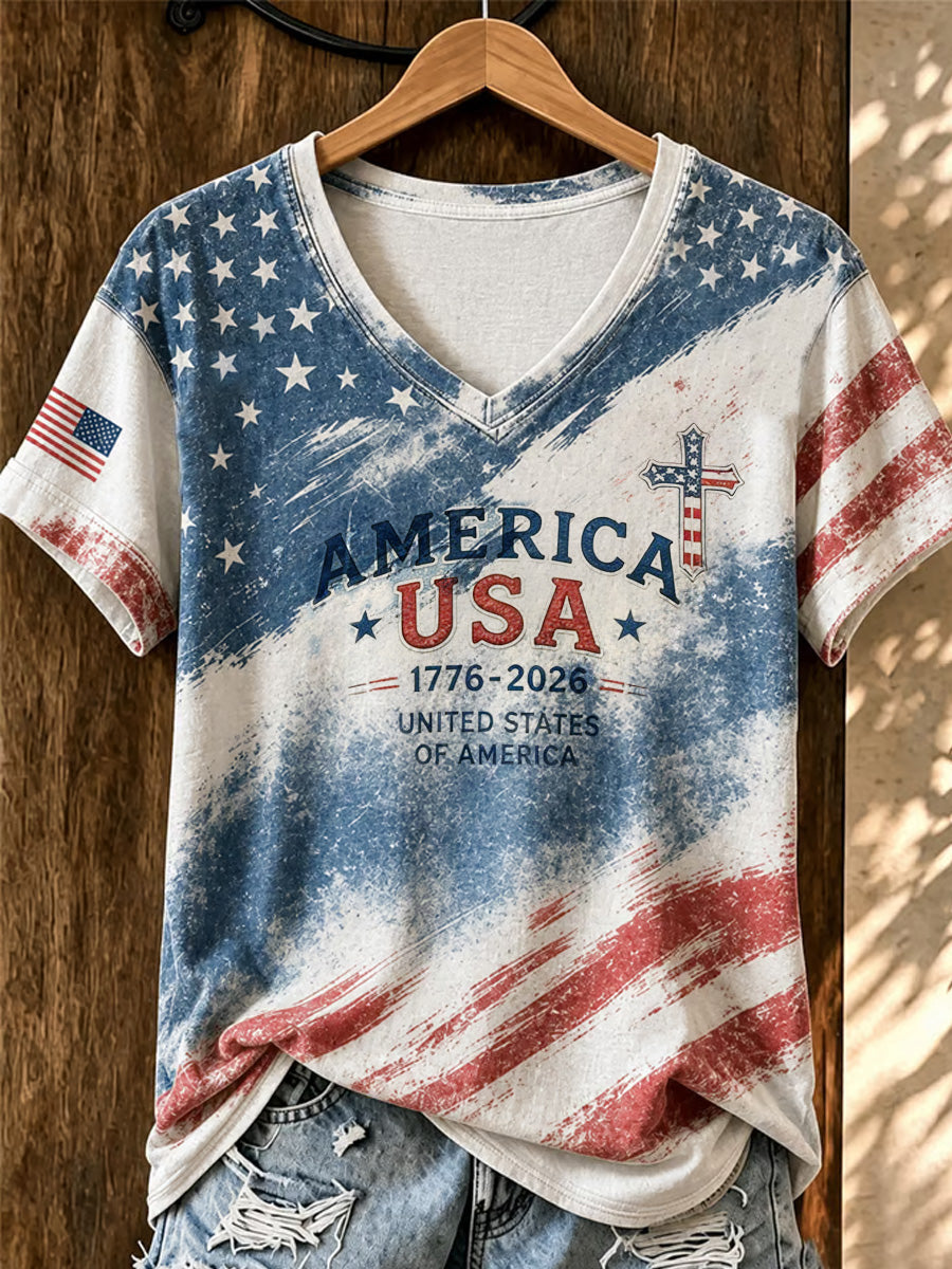 Women's Faith Casual Printed Short-Sleeve T-shirt