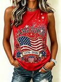 Women'S 250Th Anniversary Patriotic Printed Tank Top