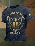 Men'S Faith Print Casual Top