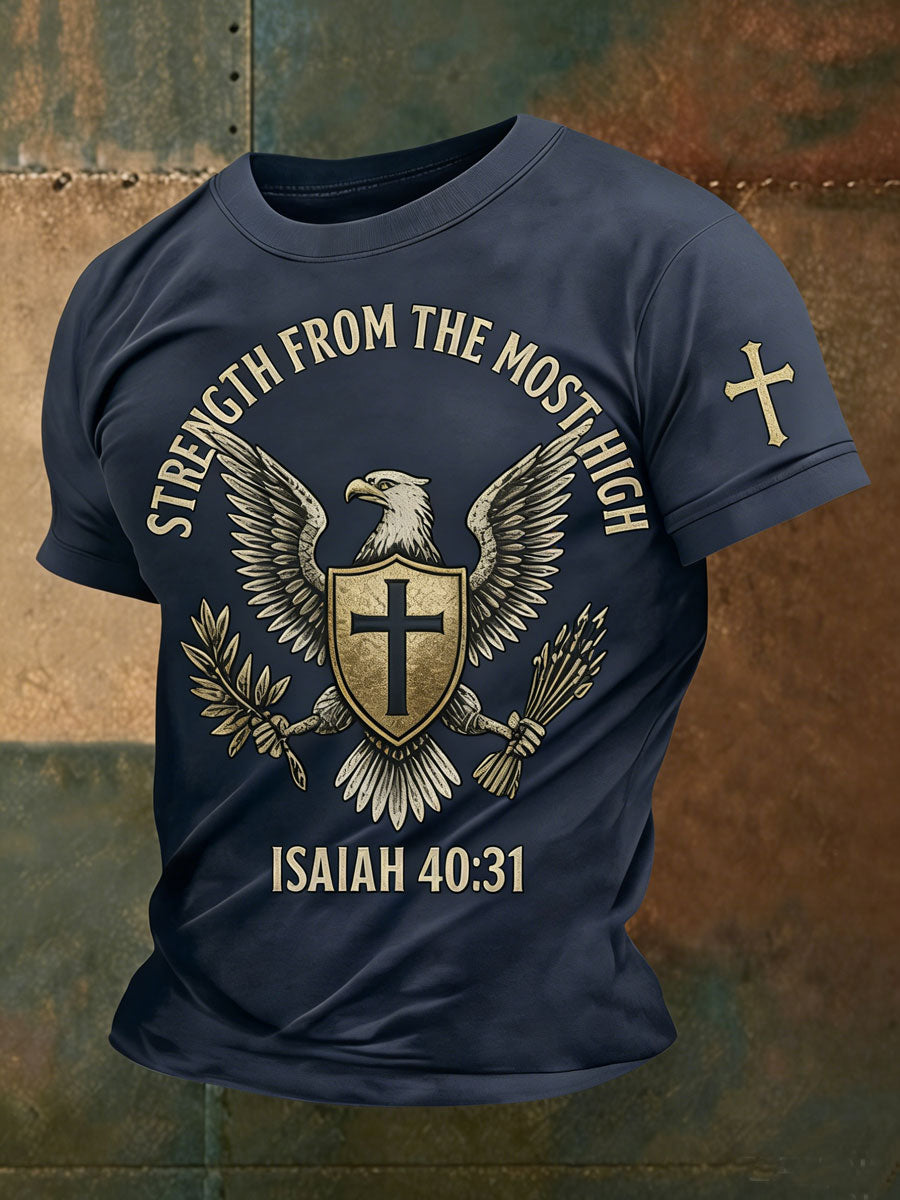 Men'S Faith Print Casual Top