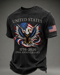 Men's USA 250th Anniversary Short-Sleeve Crew Neck T-Shirt