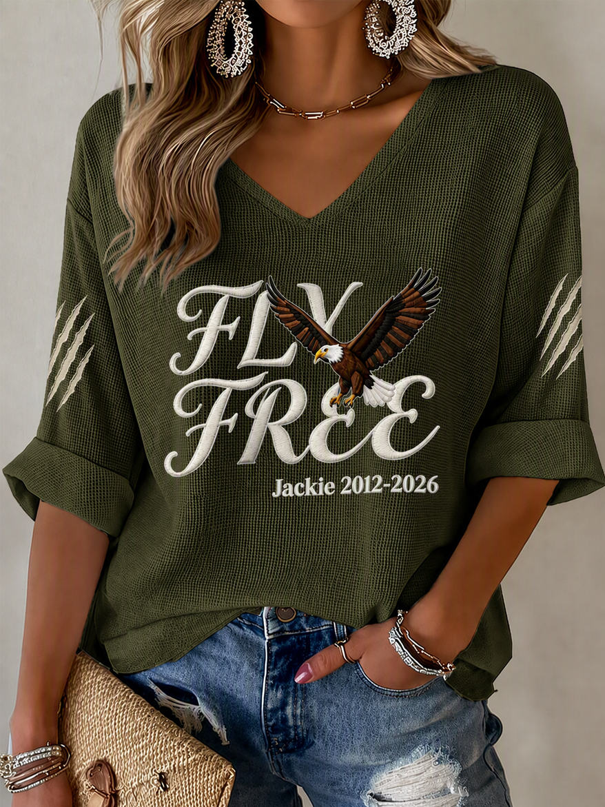 Women's Jackie Forever Our Queen Print Top