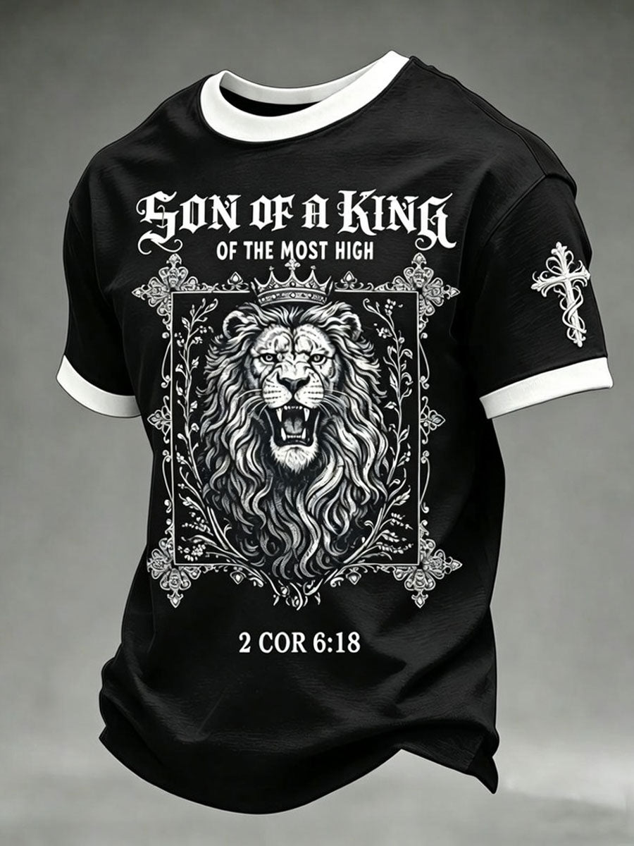 Men'S Faith Print Casual Top